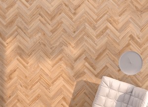 Moderne interpretatie van de visgraat vloer - Moduleo