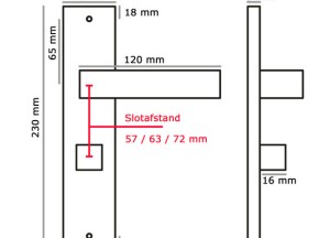 Eliot deurklink met WC / badkamer slot - mat zwart | Deurklink24