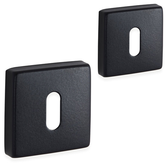 Eliot kamerslot rozet  - vierkant - mat zwart | Deurklink24