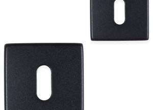 Eliot kamerslot rozet  - vierkant - mat zwart | Deurklink24