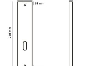 Eliot schild voor (meter)kast - mat zwart  | Deurklink24