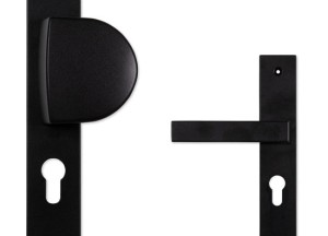 Eliot voordeurbeslag - mat zwart - zeer betaalbaar | Deurklink24 - Deurklink24