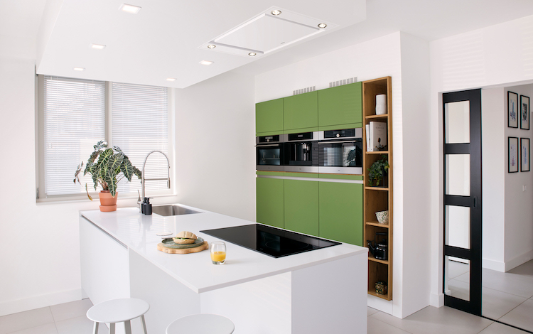 Witte plafond afzuigkap | Pelgrim