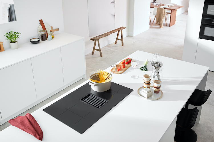 Pelgrim Inductiekookplaat met geïntegreerde afzuiging