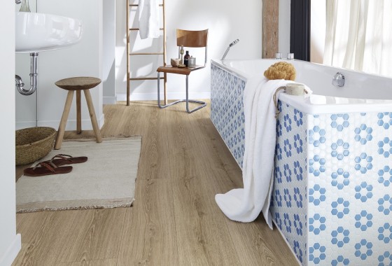 Badkamervloer: vinylvloer zonder vinyl - MEISTER