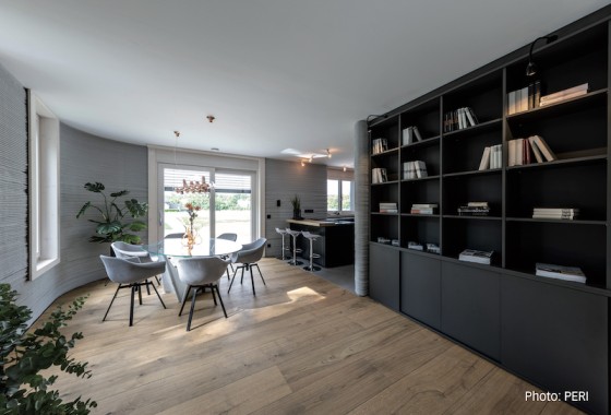 Innovatieve houten vloer van MEISTER in 3D-geprint huis - MEISTER