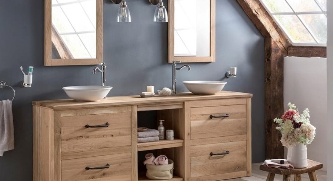 Realiseer een landelijke badkamer