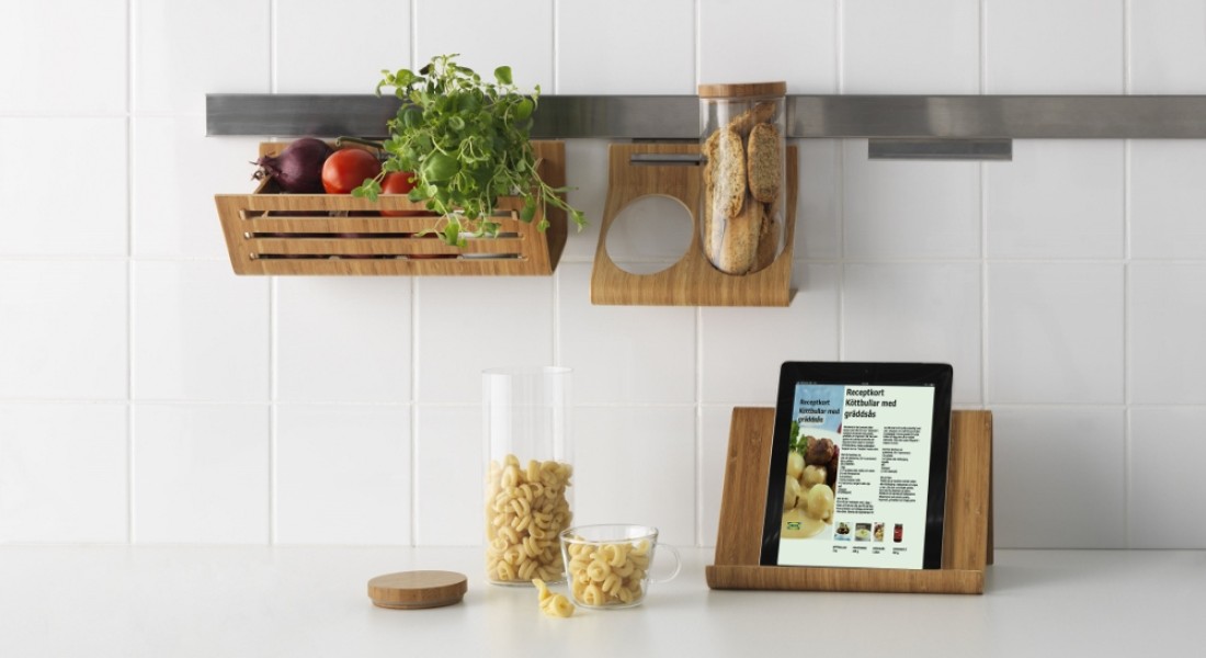 Handig: de bamboe keukenaccessoires van Ikea