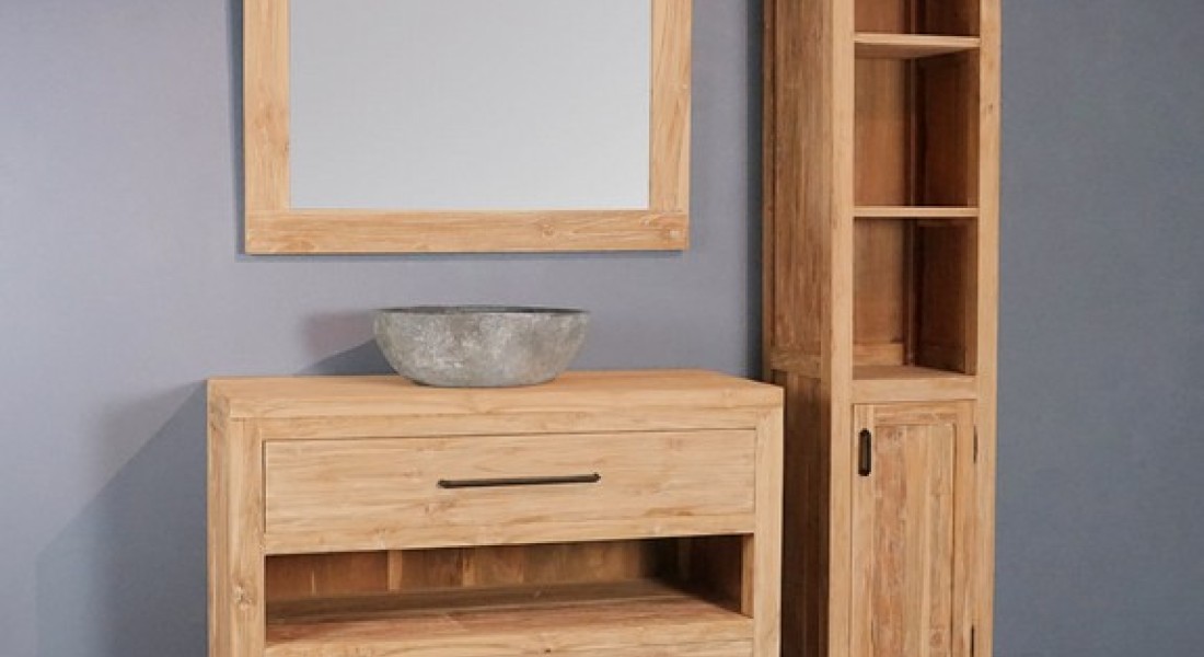 Een natuurlijke sfeer in de badkamer