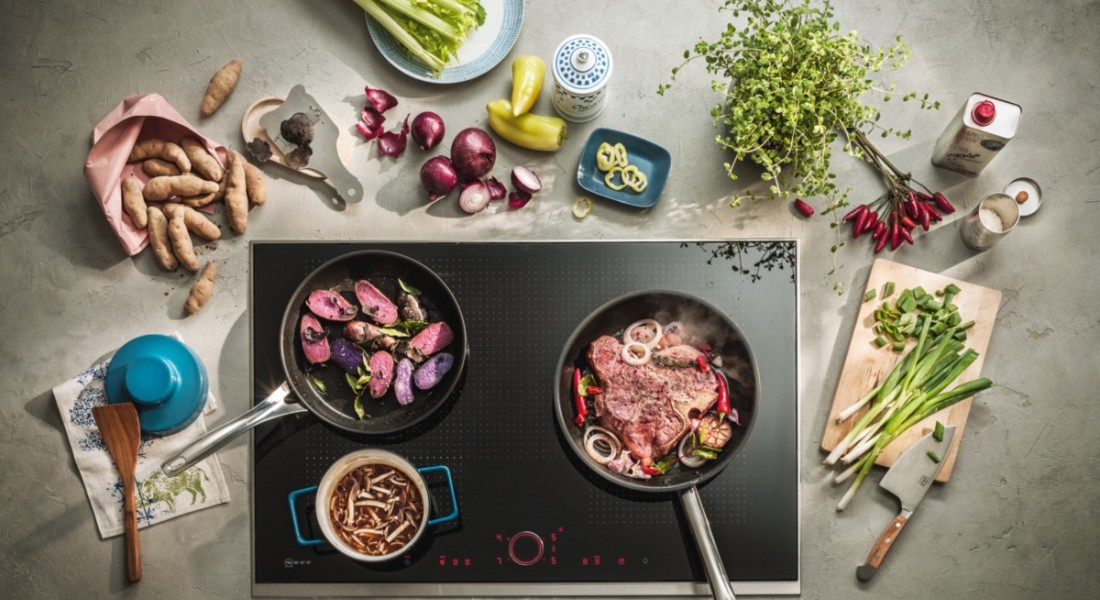 NEFF flexibele inductiekookplaten met handige bediening