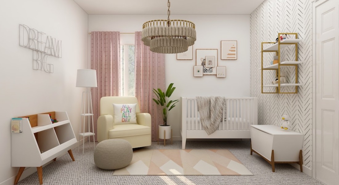 De babykamer aankleden met een leuk vloerkleed