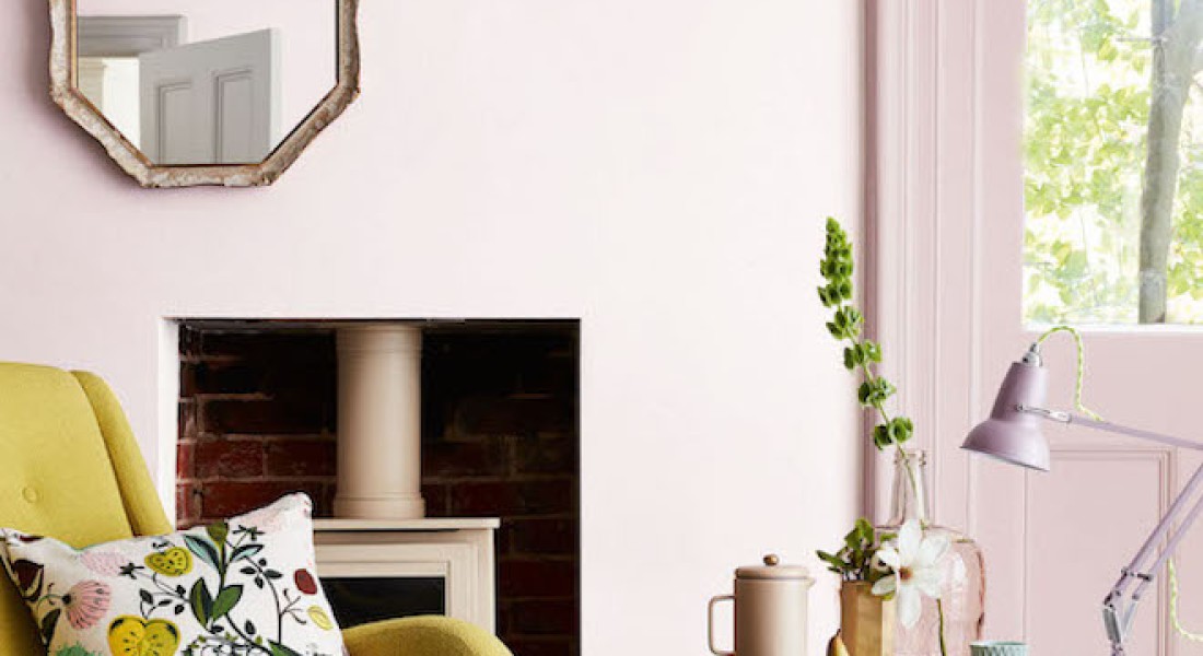 Zachte pastelkleuren in huis geven zomers effect