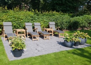 Teak ligstoel New Ocean | Puurteak - Puurteak tuinmeubelen