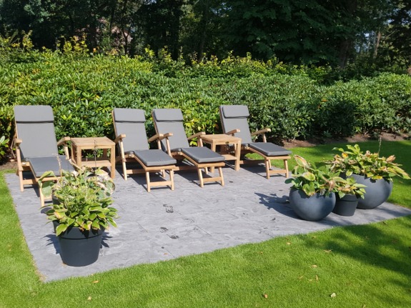 Teak ligstoel New Ocean | Puurteak