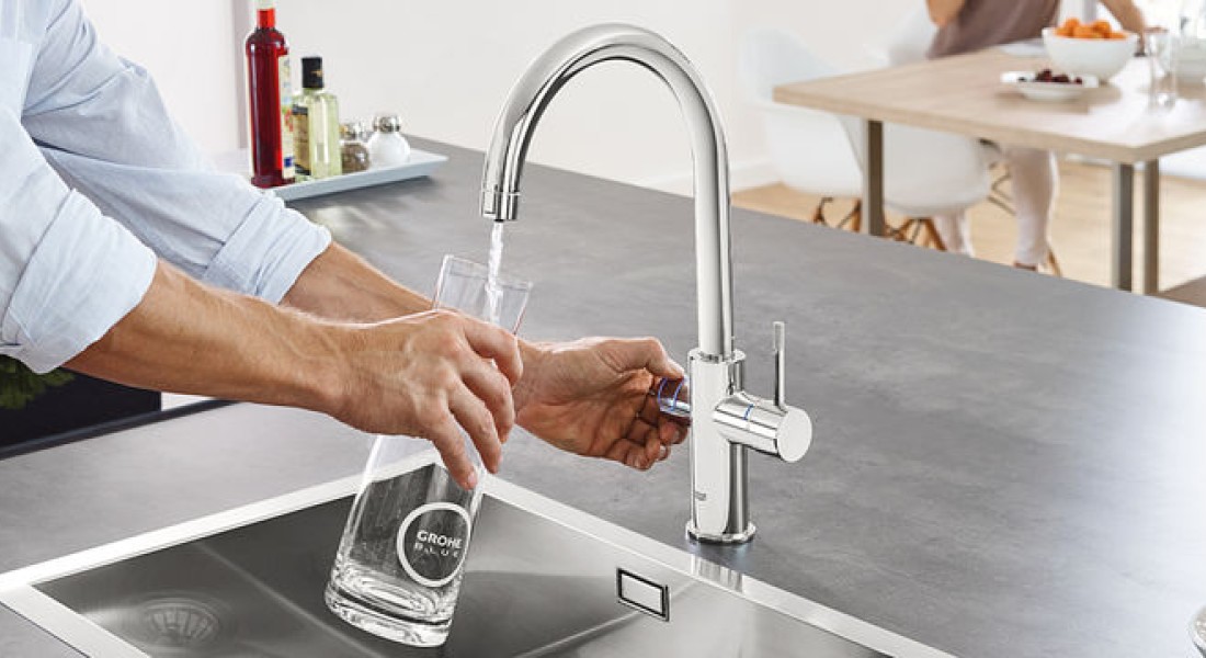 Grohe Blue Home kraan voor gefilterd, bruisend & gekoeld water