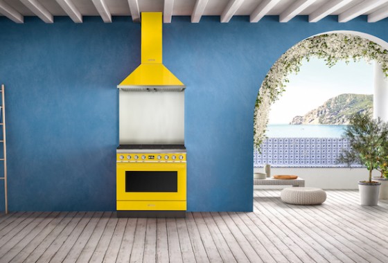 Smeg fornuis Portofino in te gekke Mediterrane kleuren - Smeg