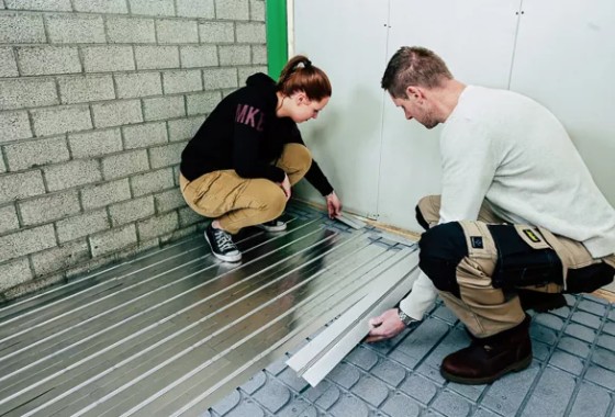 Houten ondervloer met vloerverwarming  | WARP Systems - WARP Systems