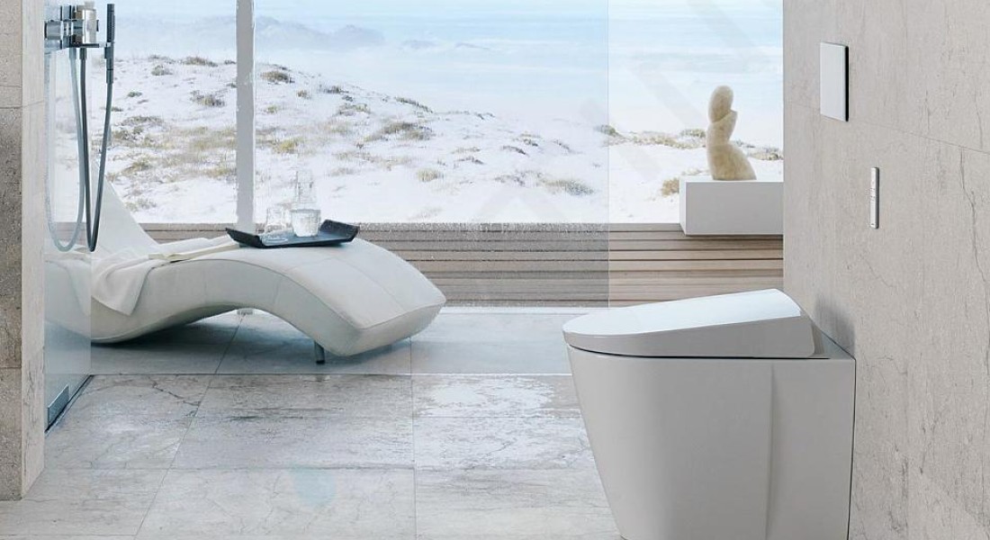 Vloerstaande WC met douchefunctie van Geberit