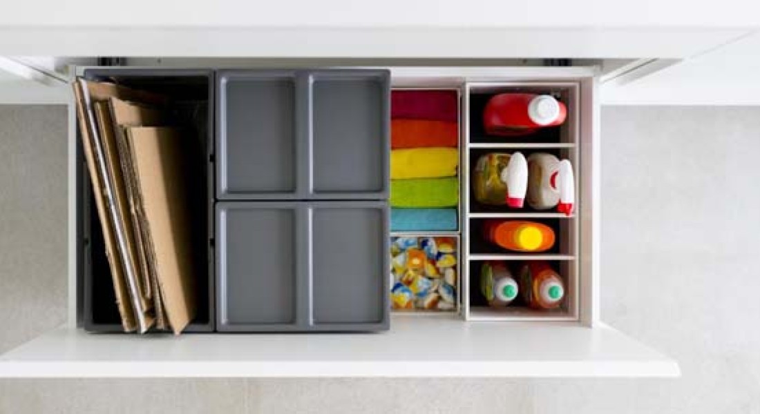 Opgeruimd afval scheiden met de Orgalux afvallade