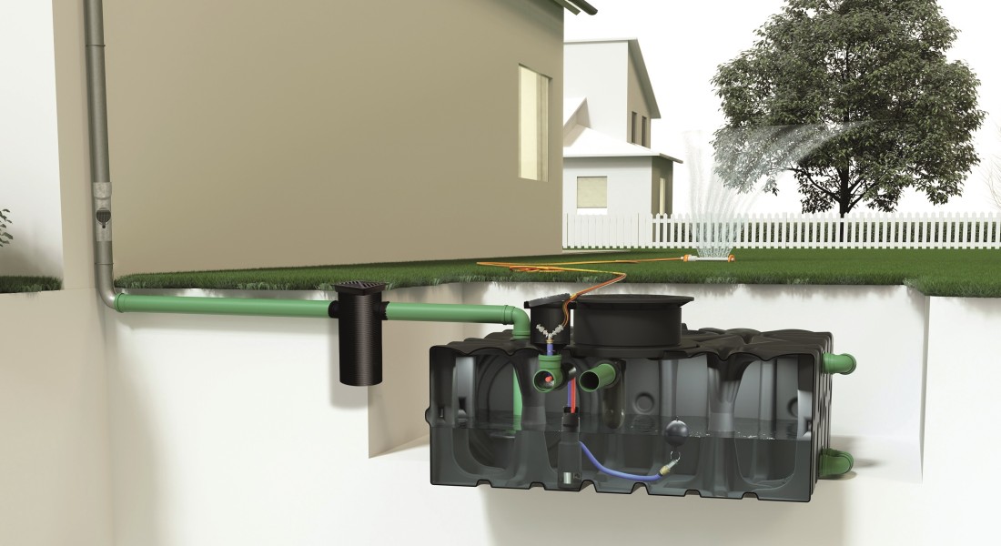 Regenwateropslagtank voor in de tuin | ACO House&Garden
