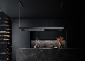 Afzuigkap voor het kookeiland: ultracompacte eilandschouw - Falmec