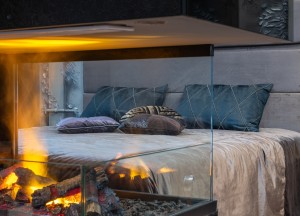 Relaxte bed routines met een openhaard - 