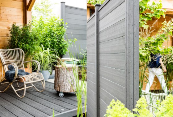 Schuttingen & terrasplanken van houtcomposiet - MBI beton