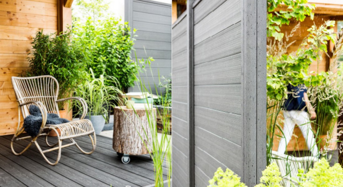 Schuttingen & terrasplanken van houtcomposiet