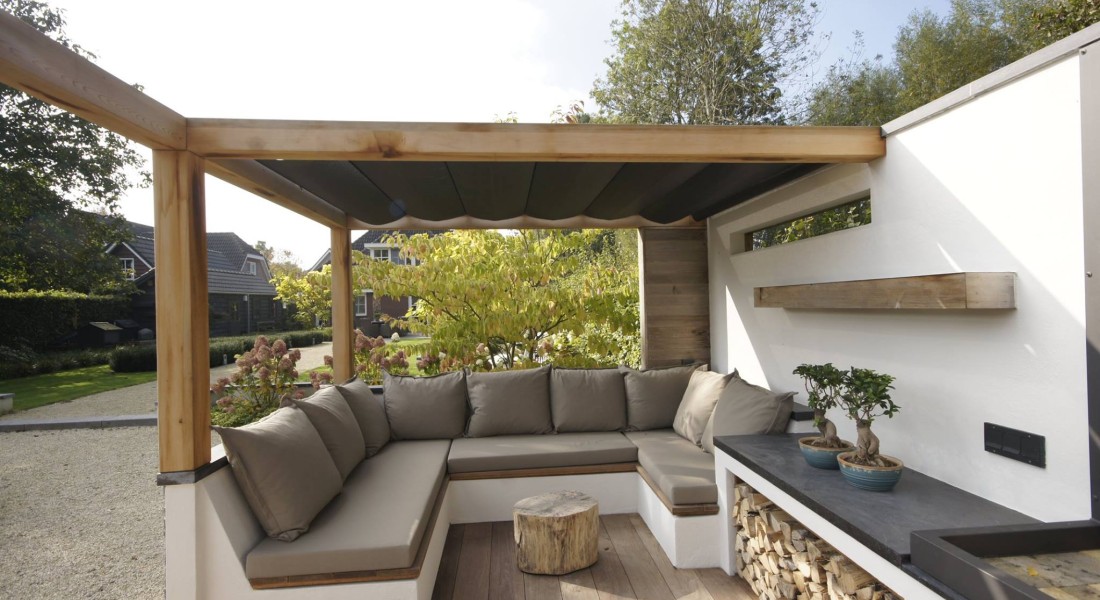 Inschuifbare terrasoverkapping & doekzonwering Solem