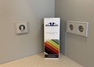 Gekleurde achterwanden met bijpassend schakelmateriaal van Jung!