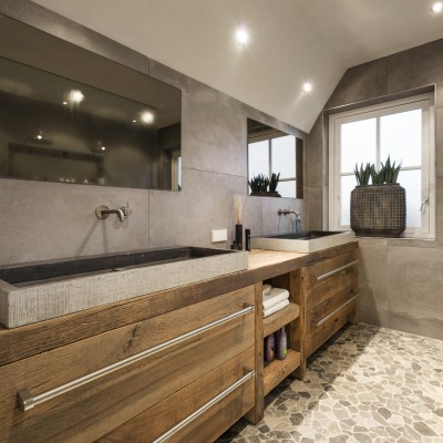 FotoHout in de badkamer