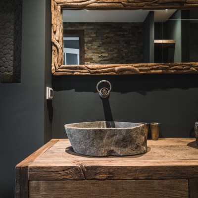 FotoHout in de badkamer