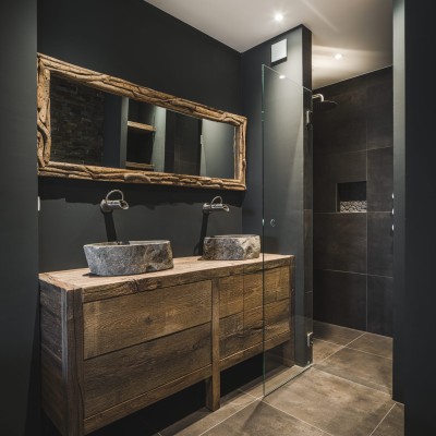 FotoHout in de badkamer