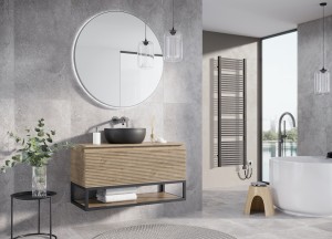 Badkamermeubel Matrix met 3D-front | H&amp;R badmeubelen - H&amp;R Badmeubelen