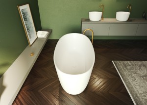 Oval - Solid Surface vrijstaand bad | Riho