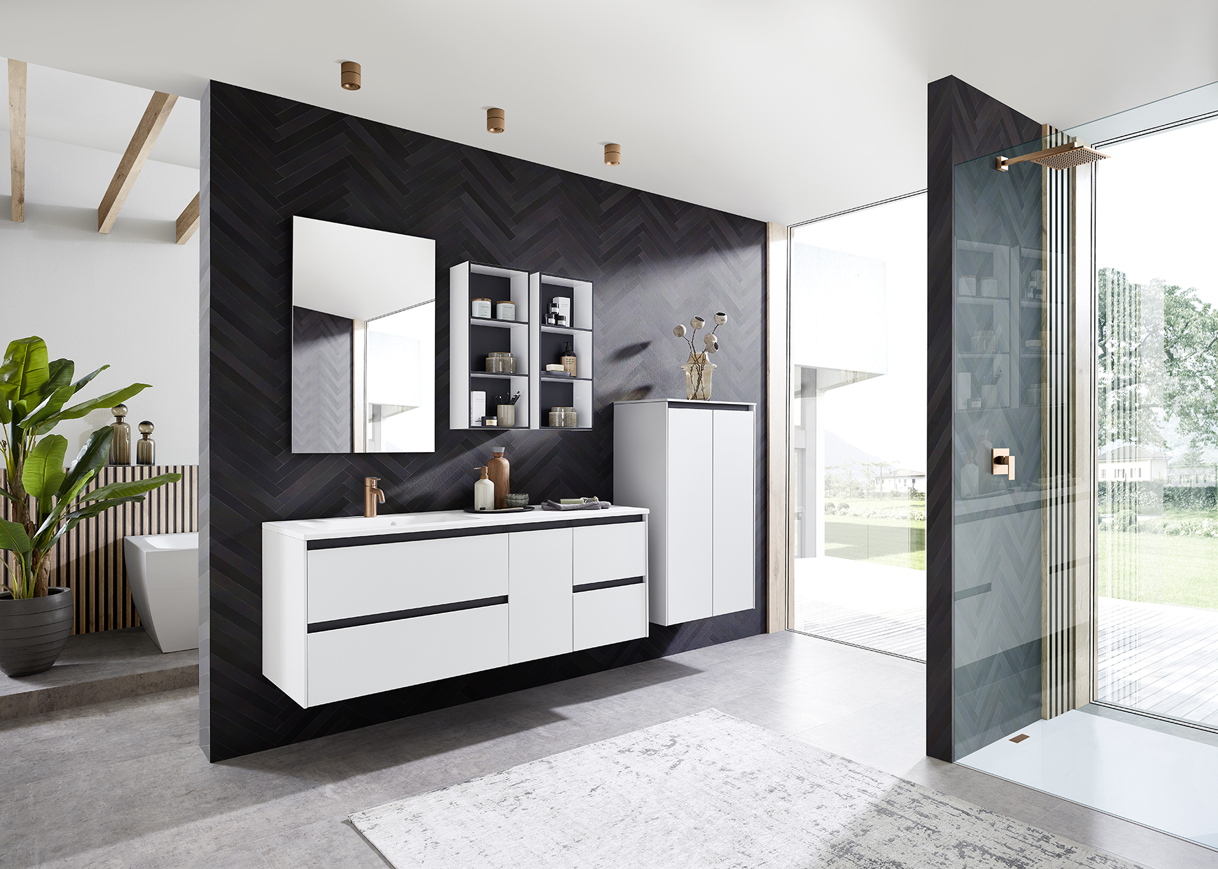 Solid Surface.  Een wastafel met een mat oppervlak dat elke badkamer doet stralen.