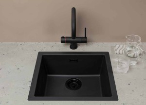 Lyse Foggy Black spoelbak | Lanesto - Lanesto spoelbakken