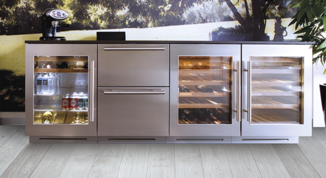 Koellades in het kookeiland