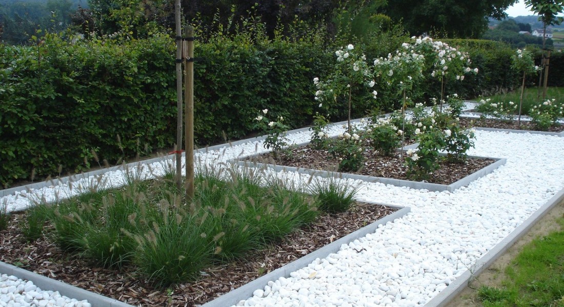 5 x voorbeelden van grind in de tuin