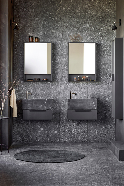 Composite Black Antracite I vtwonen tegels by Douglas & Jones