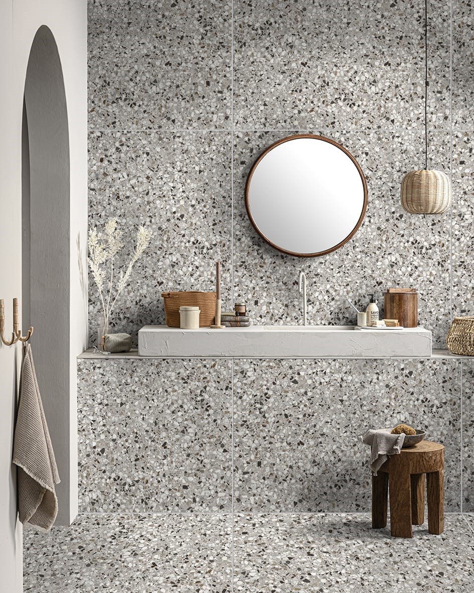 Terrazzo Clay Flakes I vtwonen tegels by Douglas & Jones