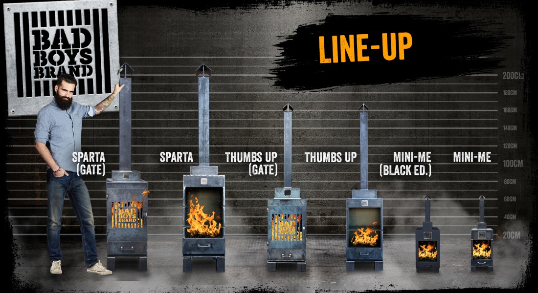 Stoere tuinhaarden: BadBoysBrand 100% Made in Jail