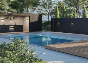 Kleine tuin? Dek het zwembad af met een verschuifbaar terras! - 