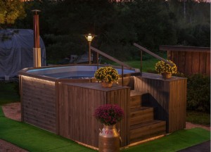 Heerlijk genieten, in een warme Cerdic tobbe - 