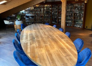 Robuuste ovale tafel | Woodindustries