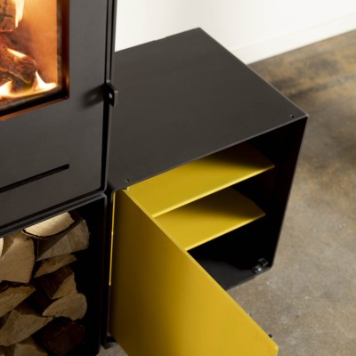 FotoStel jouw ideale houtkachel samen met Trimline Woody Grid