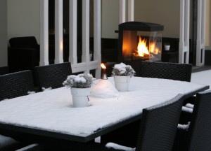 Lekker lang buiten met de tuinhaard - 