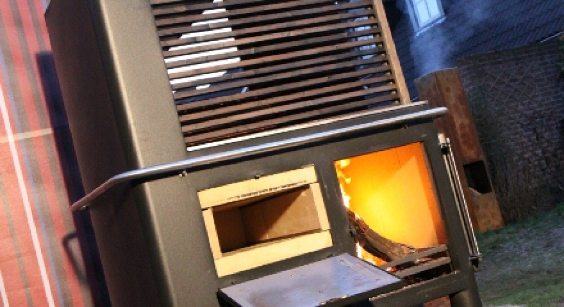 Houtgestookt buitenfornuis