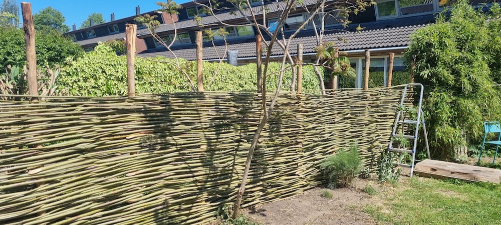 Doe-het-zelf wilgentenen schutting | Wilhout