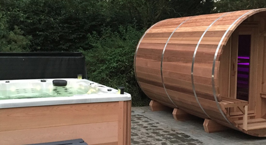 Pure luxe met een buitensauna